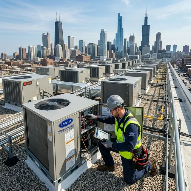Commercial HVAC rooftop diagnostics